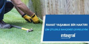çim çitlerle bahçenizi çevreleyin