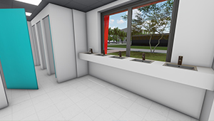 Hygienic and Modern Restrooms