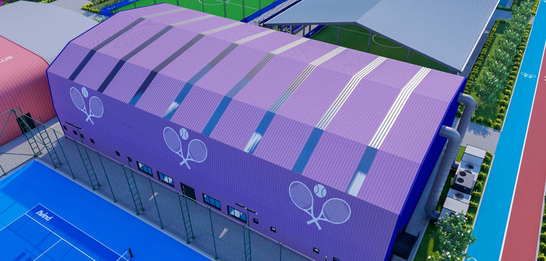 indoor tennis court - 2