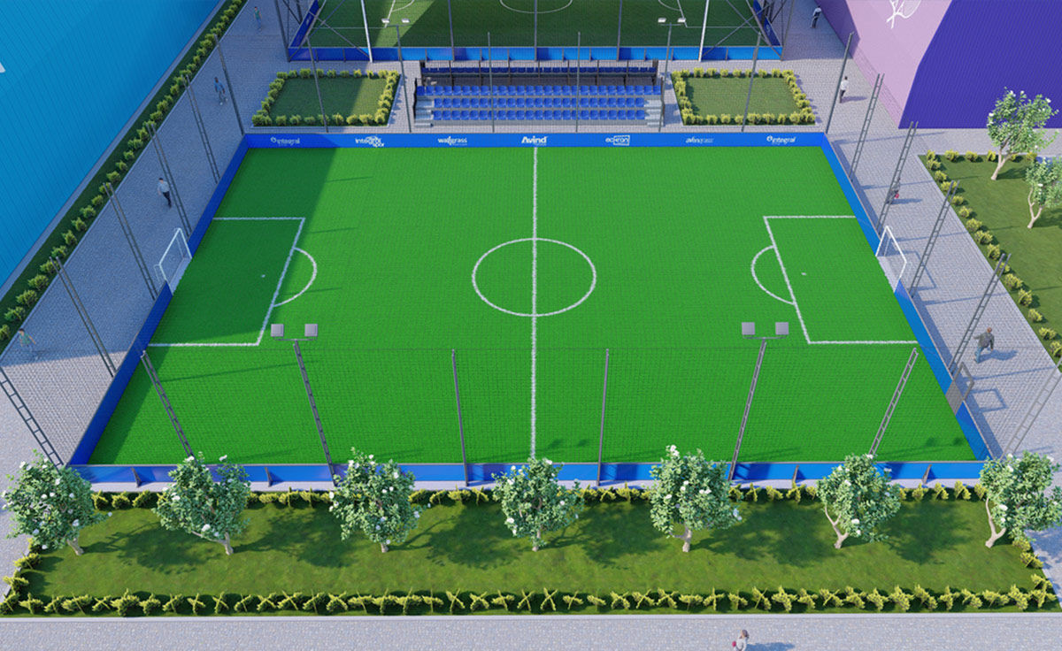 Modular Mini Outdoor Football Field?>