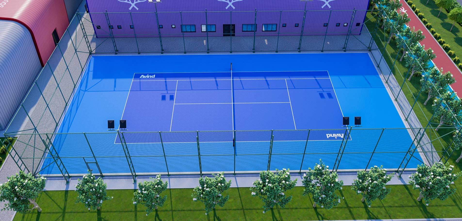 Outdoor Tennis Court