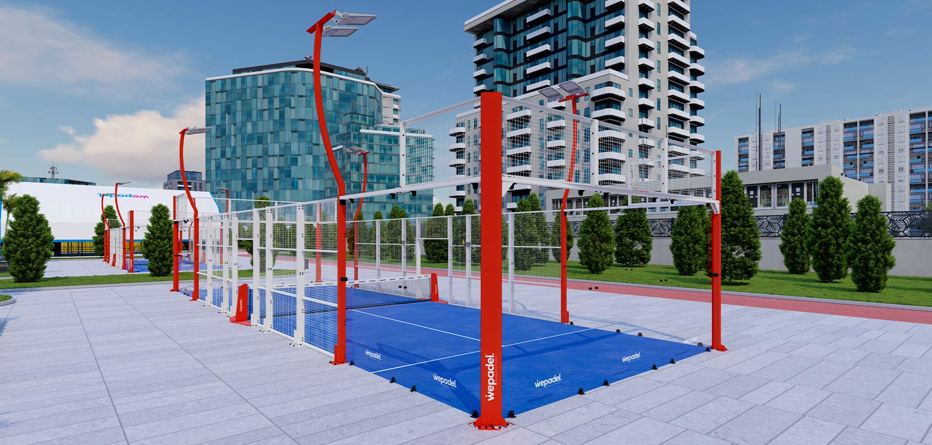 Panoramic Single Padel Kort