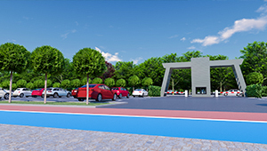 Spacious & Secure Parking Area